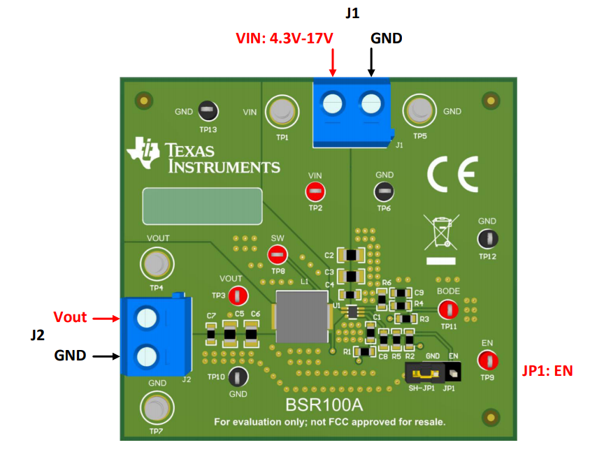 位置电路 - Texas Instruments TPS562207EVM评估模块